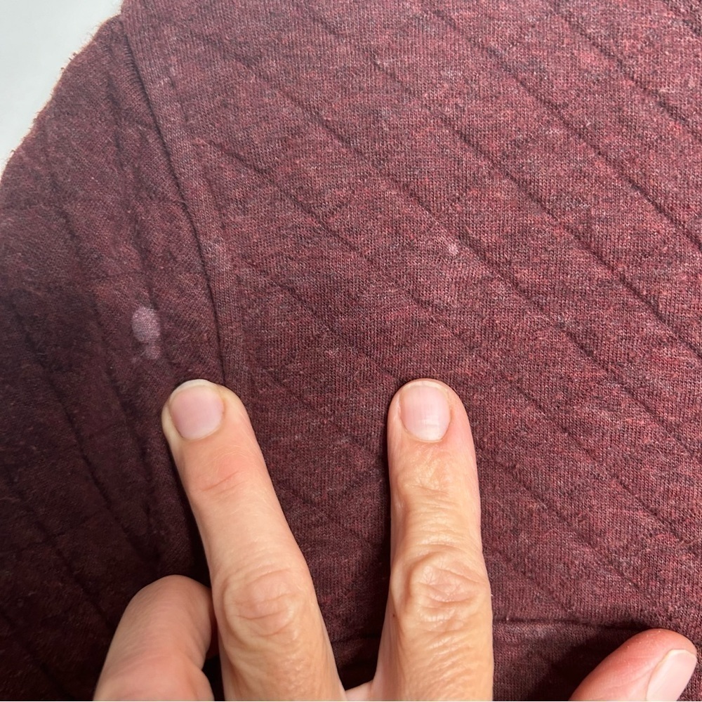 Patagonia Organic Cotton Quilt Snap-T® Pullover Small Maroon Red READ - Picture 9 of 10